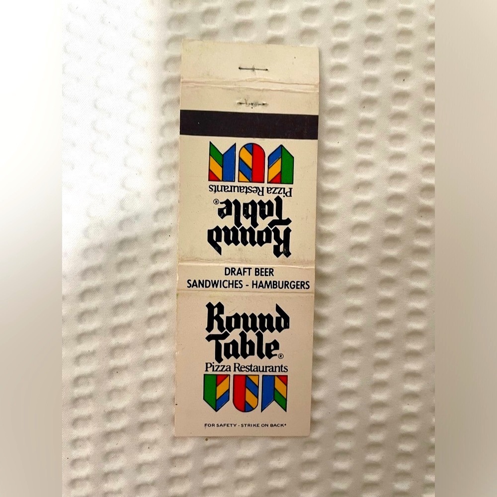 Matchbook Round Table Pizza  Matchbox California